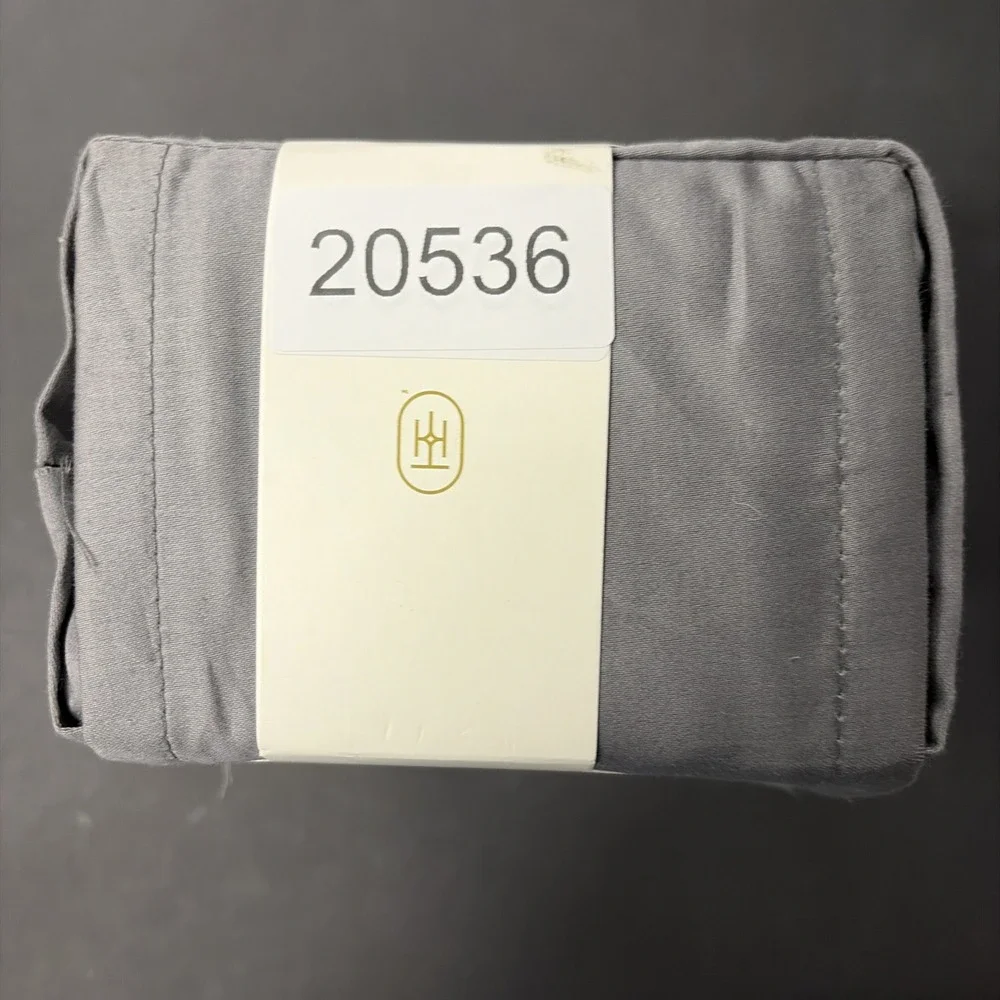 Threshold Queen Size 400 Thread Count Performance Flat Sheet Radiant Gray 20536